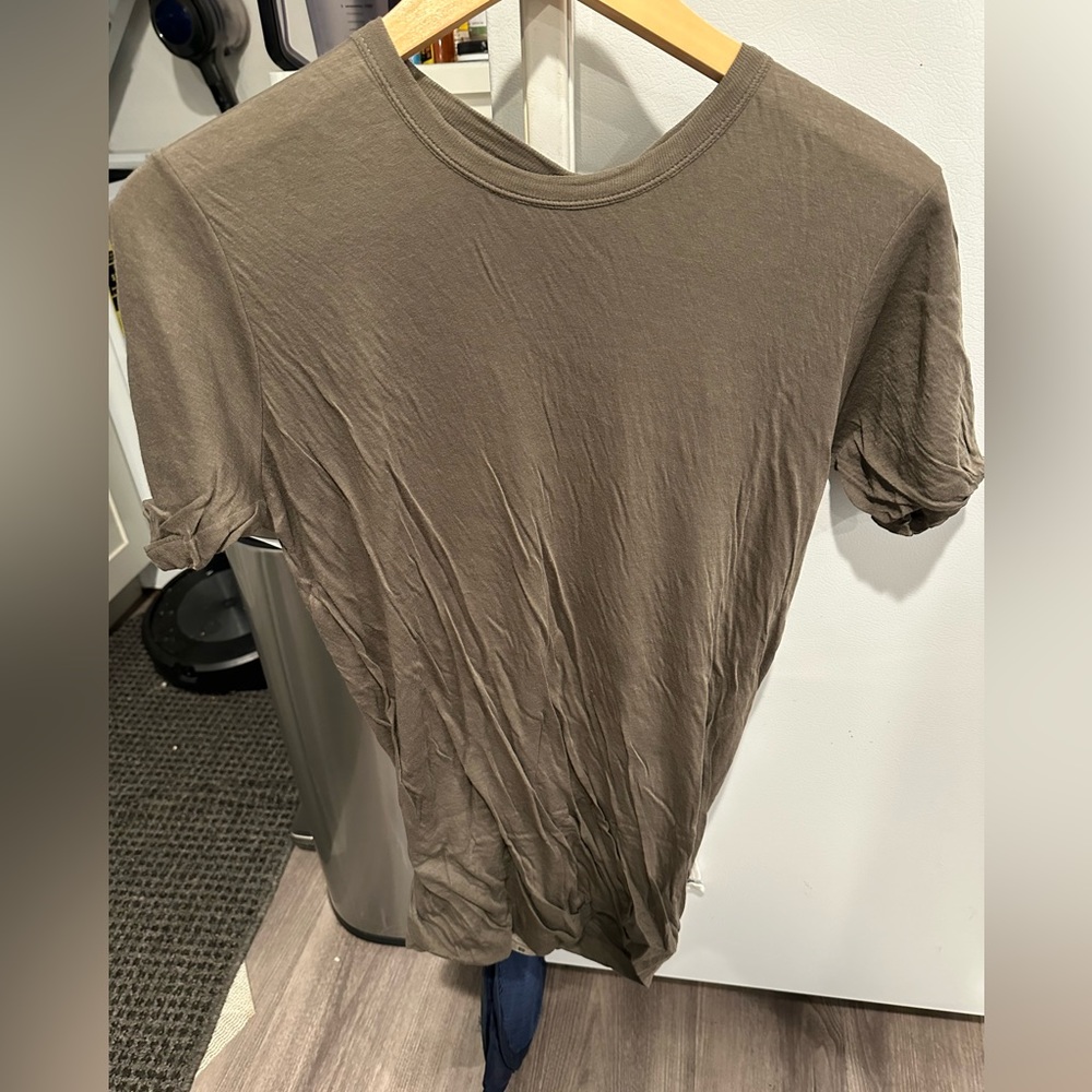 Rick owens double layer t shirt dust